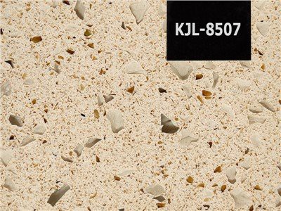 Tấm đá thạch anh pha lê màu be